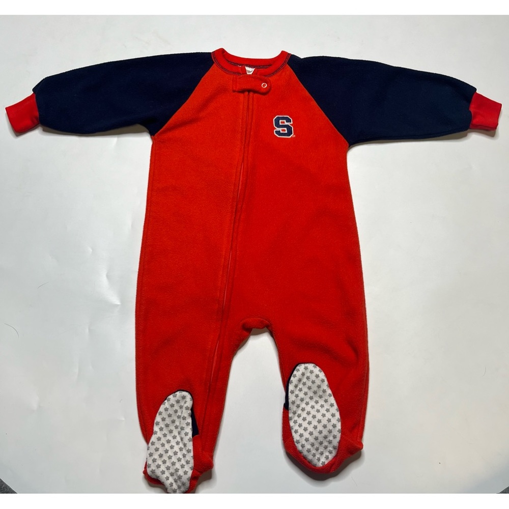 Syracuse Orange Footed Sleeper Pajamas